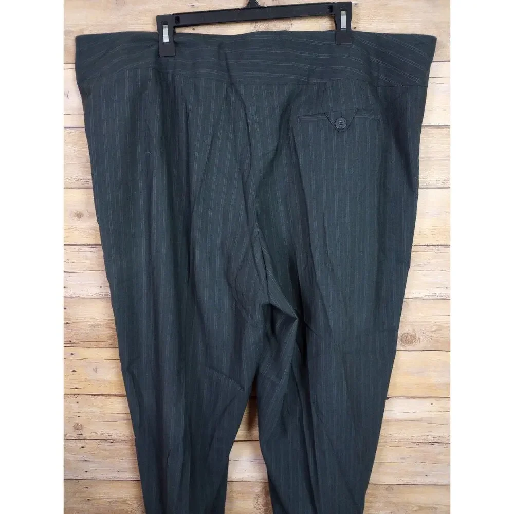 Mossimo Woman Pants 26W Black Pin Stripe Vintage Plus Size Business Office Wear